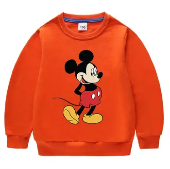 Disney Mickey mikina s kapucňou t shirt dieťa dievčatá batoľa chlapec oblečenie dievčatá dlhý rukáv šaty Mikina deti hoodies oblečenie pre deti