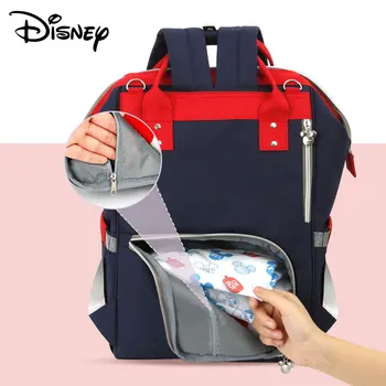 Disney Mickey Minnie Usb Plienka Taška Baby Kočík Tašky Veľkú Kapacitu, Detské Plienkové Pre Múmiový Materskej Nappy Taška Fashion Mama