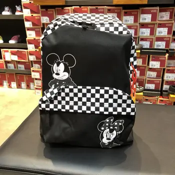 Disney Mickey mouse cartoon batoh canves kabelka lady mužov taška cez rameno Travel bag batoh