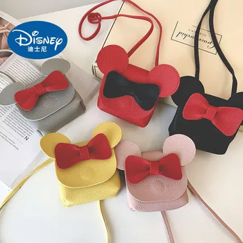 Disney Mickey Mouse Cartoon Žena PU Mini Kabelka, Taška pre Voľný čas Módnu Tašku Ramenný Shopper Lady Kabelka Plyšový Batoh darček