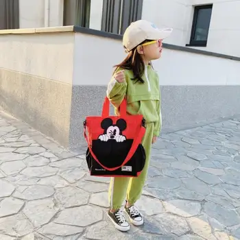 Disney Mickey mouse lady Nylon messenger taška cez rameno cartoon módne minnie kabelky ženy messenger taška na nakupovanie