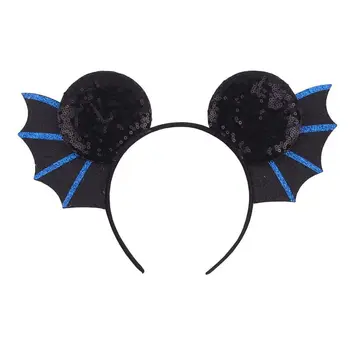 Disney Mickey uši Halloween dospelých detí hlavu pracky demon bat krídla hlavový most ghost festival strany maškarný party zdobiť