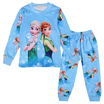 Disney Mrazené Deti Sleepwear Dievčenské Pyžamo, Baby, Deti, Oblečenie Set sa Deti Pyžamá Dievčatá Elsa Anna Princezná Pyžamo vyhovovali Darček