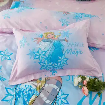 Disney nové ružové elsa princezná cumlík posteľná bielizeň nastaviť jeden plný twin queen size perinu nastaviť dievča spálňa decor posteľ kryt nastaviť