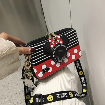 Disney princess Minnie pu brašna ramenný popruh uhlopriečka taška dievča ramenný messenger taška dievča Mickey mouse kabelka