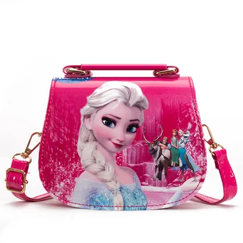 Disney princezná detí ramenní taška dievčatá Messenger taška 2019 nové Mrazené Elsa Anna dievča detská taška cez rameno mrazené kabelky