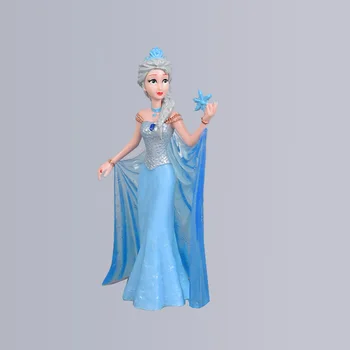 Disney Princezná Údaje 5 ks/Lot 10-13cm Mrazené Elsa Anna Morská víla, Popoluška Kvetinová Víla Akčné Figúrky PVC Model Kolekcie
