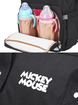 Disney Roztomilý Minnie Mickey Plienka Taška Batoh Maminku Taška Materskej USB Nepremokavé Kočík Plienky Batoh Pre Mamu Nappy Taška
