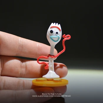 Disney Toy Story 4 Forky Q Verzia 5cm PVC Q Verzia Akčné Figúrky mini Bábiky Dieťa Hračku model pre Deti darček