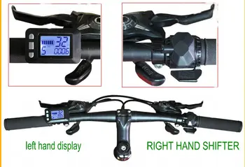 Displej a radič 24v36v48v60v250w350w pre elektrický bicykel MTB skladací bicykel skúter trojkolka a nástroja ovládací panel