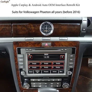 Displej Mirrorlink Bezdrôtový Apple CarPlay pre Volkswagen Phaeton RNS810 Android Auto Wireless CarPlay pre VW
