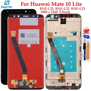 Displej Pre Huawei Mate 10 Lite LCD Displej Dotykový Displej Digitalizátorom. Montáž Náhradný Display Pre Huawei Mate 10 Lite Obrazovke