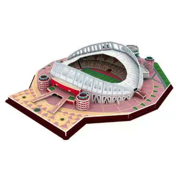 DIY 3D Puzzle Skladačka Svete Futbalový Štadión Futbalové Ihrisko Montované Budovy