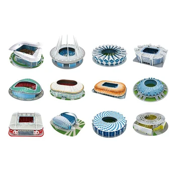 DIY 3D Puzzle štadión Skladačka Svete Futbalový Štadión puzzle Futbalové Ihrisko Montované Budovy Model Puzzle, Hračky