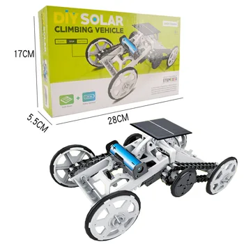 DIY KMEŇOVÝCH Hračky Vzdelávacie Solárny Robot Súprava Solárnej Energie Hybridného Modelu Auta Zmontované Auta Veda, Technológie, Hračka pre Deti Darček