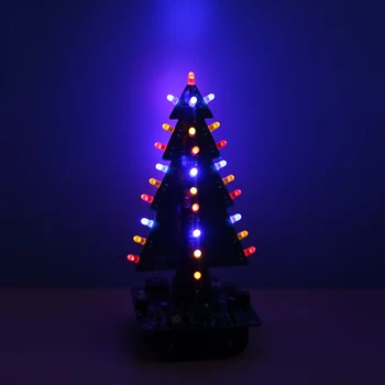 DIY LED Blikajúce Vianočný Stromček DIY Kit CRT-32 Audio LED Vianočný Stromček DIY Farebné Vianočný Darček Elektronické Zábavné Suite