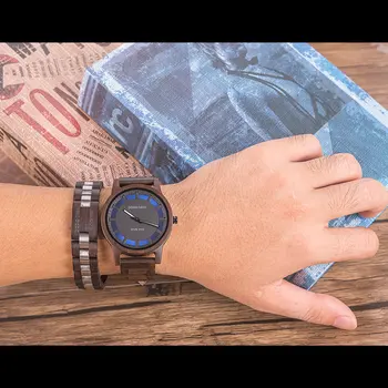 DODO JELEŇ Mužov Dreva Wathch v Qaurtz Náramkové hodinky Muž Jednoduché Eben Drevené часы мужские Populárne Darčeka Súkromné Prispôsobiť