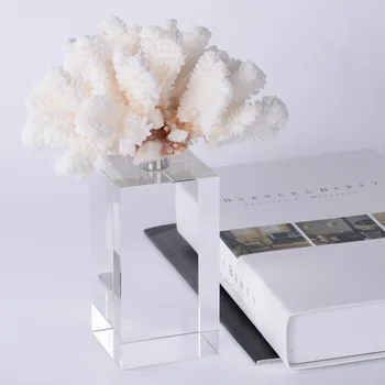 Domov Dekoratívne Moderné Crystal Remesiel Dekor Domáce Dekorácie Príslušenstvo Jednoduché Biele Coral Plastika s Krištáľovo Základy Stola