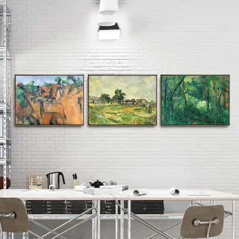 Domáce Dekorácie Umeleckých obrazov na Stenu Vzad Obývacia Izba Plagát, Tlač na Plátne Obrazy francúzskych Paul Cezanne krajinomaľbou
