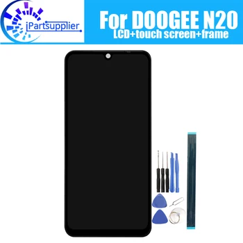 DOOGEE N20 LCD Displej+Dotykový Displej +Rám Zhromaždenie Originálne LCD Digitalizátorom. Sklenený Panel Pre DOOGEE N20+Nástroje.