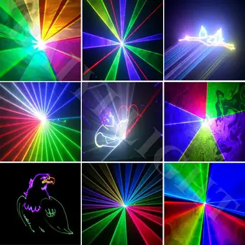 Doprava zadarmo 10W/30W RGB laser animácie skener dataprojektor ILDA DMX dance bar Xmas Party Disco DJ efekt Svetla fáze svetelná Show