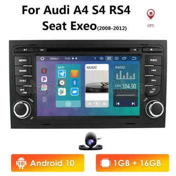 Doprava zadarmo! 4G WIFI Android 10.0 AUTA GPS Navi pre audi A4 2002-2008 S4 RS4 8E 8H B6 B7 S BT, RDS multimediálny prehrávač rádio