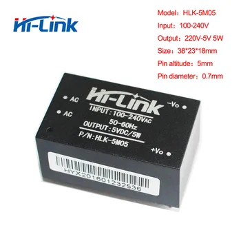 Doprava zadarmo 5 ks/veľa HLK-5M05 220V 5V 1A AC DC izolované smart power modul dodávok domácej automatizácie