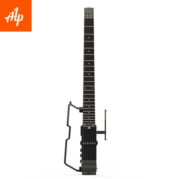 Doprava zadarmo ALP Bezhlavého Cestovné Elektrická Gitara FT-221S skladacia gitara kovové gitara mini gitara