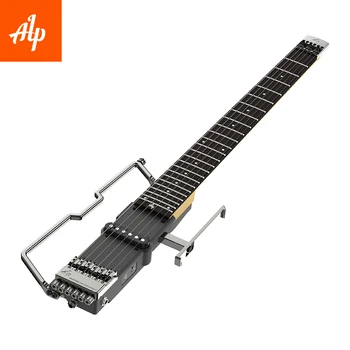Doprava zadarmo ALP Bezhlavého Cestovné Elektrická Gitara FT-221S skladacia gitara kovové gitara mini gitara