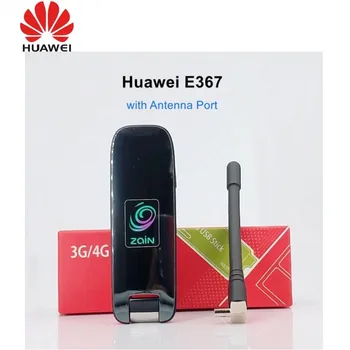 Doprava zadarmo Huawei E367 s anténou Dongle Širokopásmové Mobilné pripojenie HSPA, 3G USB Modem 28.8 mb / s Pre OS Windows7
