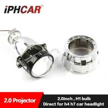 Doprava zadarmo IPHCAR LHD 46 mm alebo 56mm Mini Bi-xenónové Projektor Objektív H1 H4 H7 áut bez Žiarovky a Záťaže