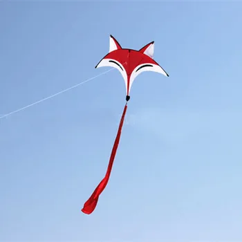 Doprava zadarmo krásne fox kite pre dospelých lietať drakov deti kite cievky 3d veľké mäkké draka lietať nylon textílie kite vonkajšie hračky