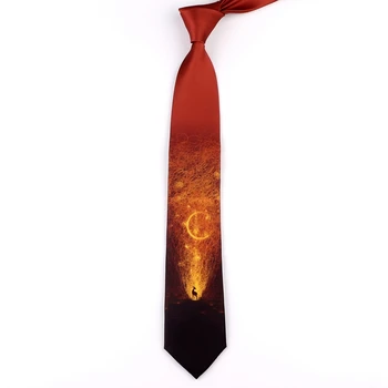 Doprava zadarmo Nový Muž mužov študentov osobnosti darček kravata Originálny dizajn zaujímavé tvorivé kravatu (orange boh jeleň) žena