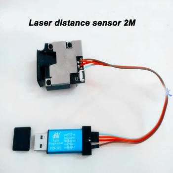 Doprava zadarmo Vysokú presnosť laserového snímača 2M USB 20 hz-TTL Sériový port STC microcontroller laser na meranie vzdialenosti senzor +-1