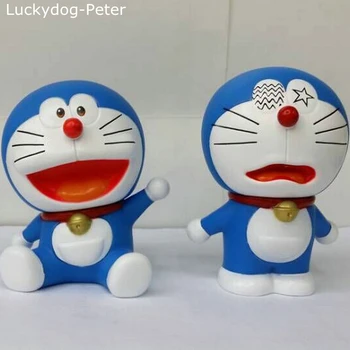 Doraemon 4 Ročník 5 ks Akcia Obrázok 1/10 rozsahu namaľovaný obrázok Doraemon Stand by Mi Bábika z PVC ACGN obrázok Hračky Brinquedos