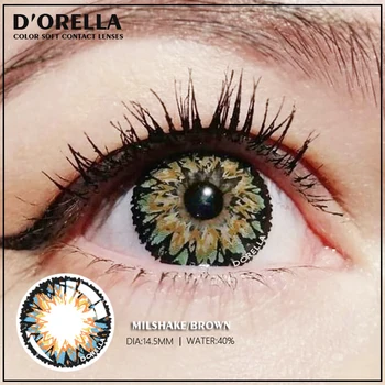 D'ORELLA 1 Pár(2ks) MIKE SHAKE séria Farebné Kontaktné Šošovky pre Oči, Kozmetické Kontaktné Šošovky, Očné Farbu make-up Oči 14.5 mm