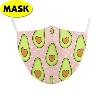 Dospelých Unisex kvetinový tlač Maska Umývateľný, odolný proti otrasom, prachu a priedušná umývateľný opakovane Maska troch-dimenzionální z používania