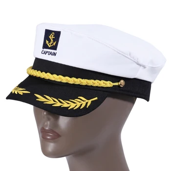 Dospelých Yacht Vojenské Čiapky Loď Kapitána Lode Námornícky Kapitán Kostým Klobúk nastaviteľné Spp Navy Marine Admirál pre Mužov, Ženy