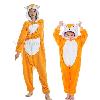 Dospelých Zvierat Pyžamo Ženy Jednorožec Sleepwear Onesie Kigurumi Králik Pyžamo Deti Anime Trakmi, Zimné Panda Nightie Jumpsuit