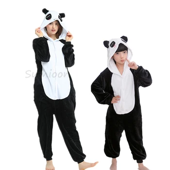 Dospelých Zvierat Pyžamo Ženy Jednorožec Sleepwear Onesie Kigurumi Králik Pyžamo Deti Anime Trakmi, Zimné Panda Nightie Jumpsuit