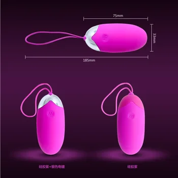 Dosť Lásky, USB nabíjanie Bullet vibrátor Bezdrôtové Diaľkové ovládanie Huevo Vibrador. 12 režim Vibrátory pre Dospelých sexuálne hračky pre ženy.