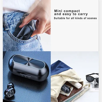 Dotykové Ovládanie Bezdrôtové Slúchadlá Bluetooth 5.0 fone de ouvido Hifi Bezdrôtová Bluetooth Slúchadlá in-ear Slúchadlá pre mobilný telefón
