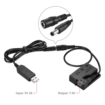 DR-E8 Figuríny nabíjačkou DC Power Bank USB Kábel Adaptéra Náhrada Za LP-E8 Pre Canon EOS 550D 600D 650D ZRKADLOVKY