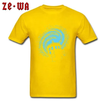 Dr., Ktorí T-shirt Galaxy Tardis Tričko Vytlačiť Mens Tshirts Posádky Krku Bavlna Topy Muž Tee Košele Funky Lumbálna Oblečenie Čierna Modrá