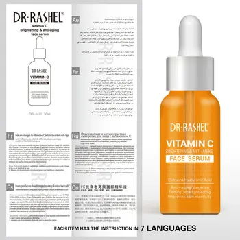 DR. RASHEL Leštenie Anti-aging Spevnenie Kyselina Hyaluronová Moisturizng Zubov make-up Primer Vitamín C Sérum na Tvár starostlivosť o pleť 50ml
