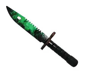 Drevené bajonet nôž M9 bajonet vlna Emerald CS go | bajonet nôž KS ísť (drevené replika V1)