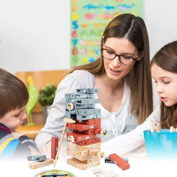 Drevené Jenga Stavebným Mozog Hry, Jigsaw Puzzle, Hračka Pre Deti, Zábava Inteligencie Interakcie Hračky