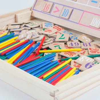Drevené Montessori Hračky, Detské Magnetické Výpočet Box Montessori Materiálmi Skoro Vzdelávacích Učebných Pomôcok Matematika, Hračky Pre Deti,
