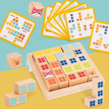Drevené Skoré Vzdelávanie Vzdelávanie Inteligencie stavebným Hračka pre Mačky a Myši Prejsť logické Myslenie Hra IQ Board Game