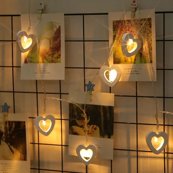 Drevo Láska LED Svetlo String Srdce Garland Noc Čítanie Rozprávky Záhrada Svadobné Party Vonkajšie Osvetlenie Vianočné Deti Miestnosti Dekorácie
